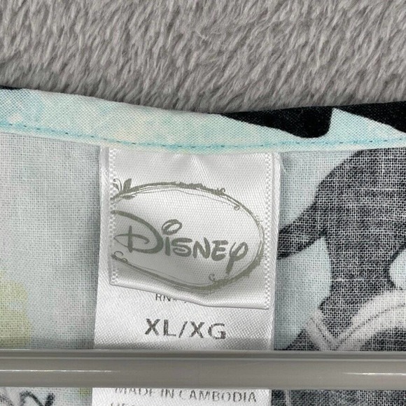 Disney Snow White Women's Scrub Top - Blue and Black XL - Picture 6 of 7